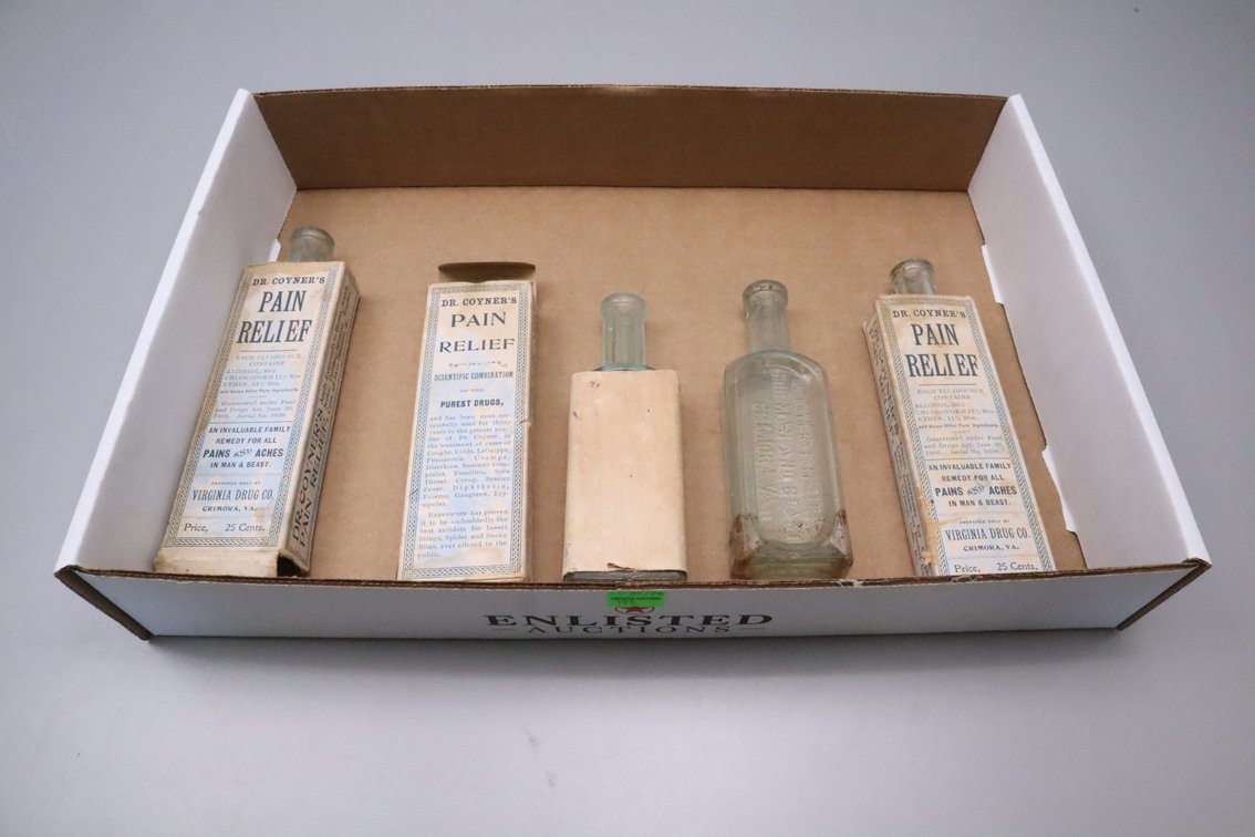 Antique Apothecary Glass Bottles