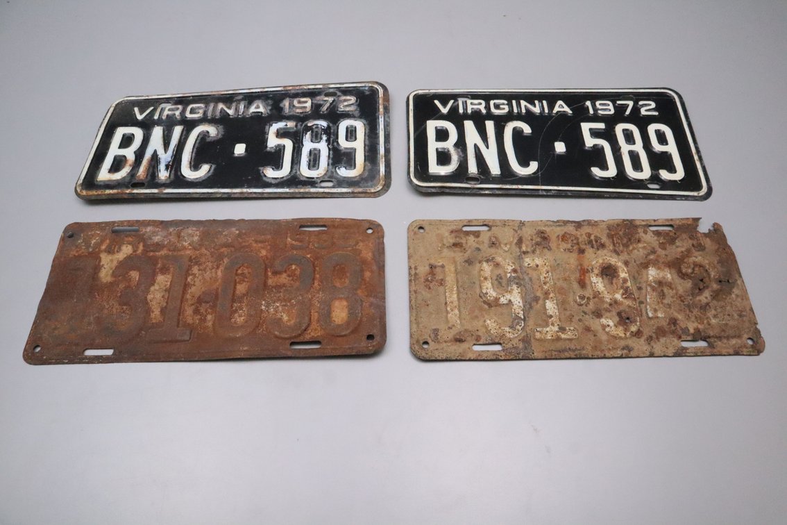 Antique Virginia License Plates