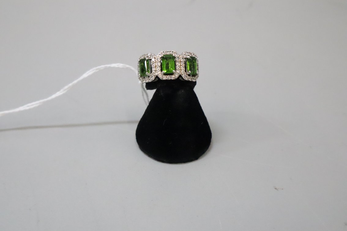 Russian Chrome Diopside Ring