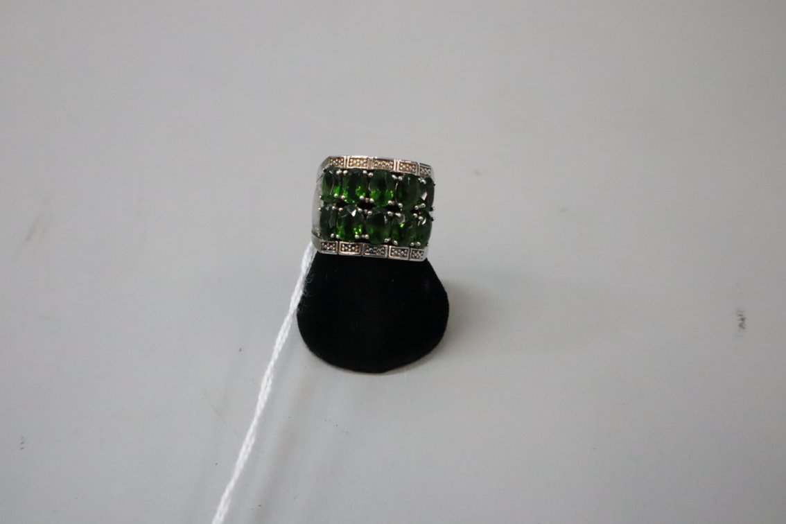Russian Chrome Diopside Ring