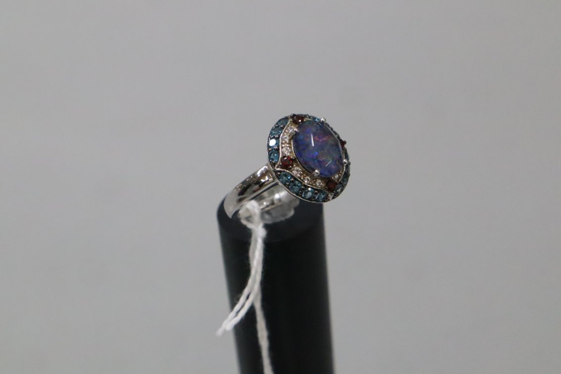Opal Triplet Ring