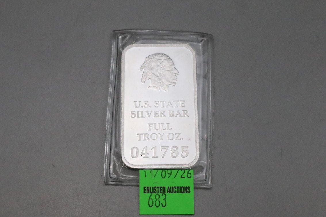 Us State Silver Bar