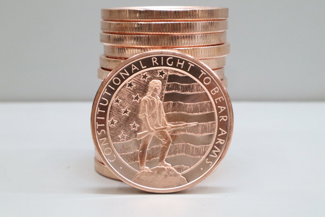 (15) Copper Bullion Rounds