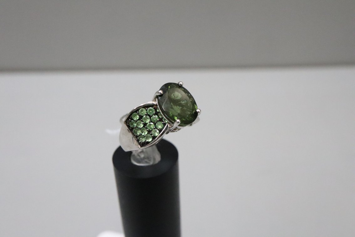 Moldavite Ring