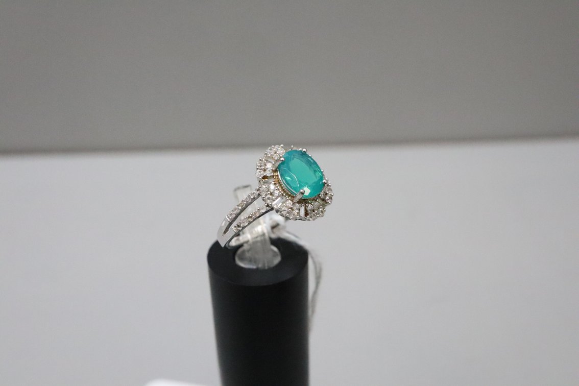 Blue Ethiopian Opal Ring