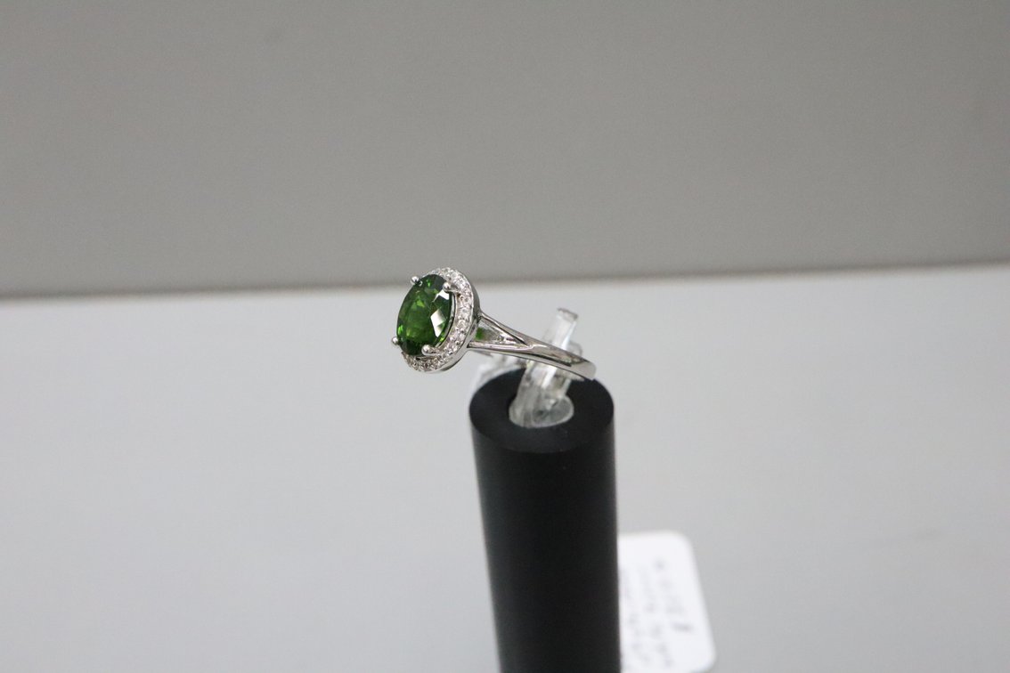 Russian Chrome Diopside Ring