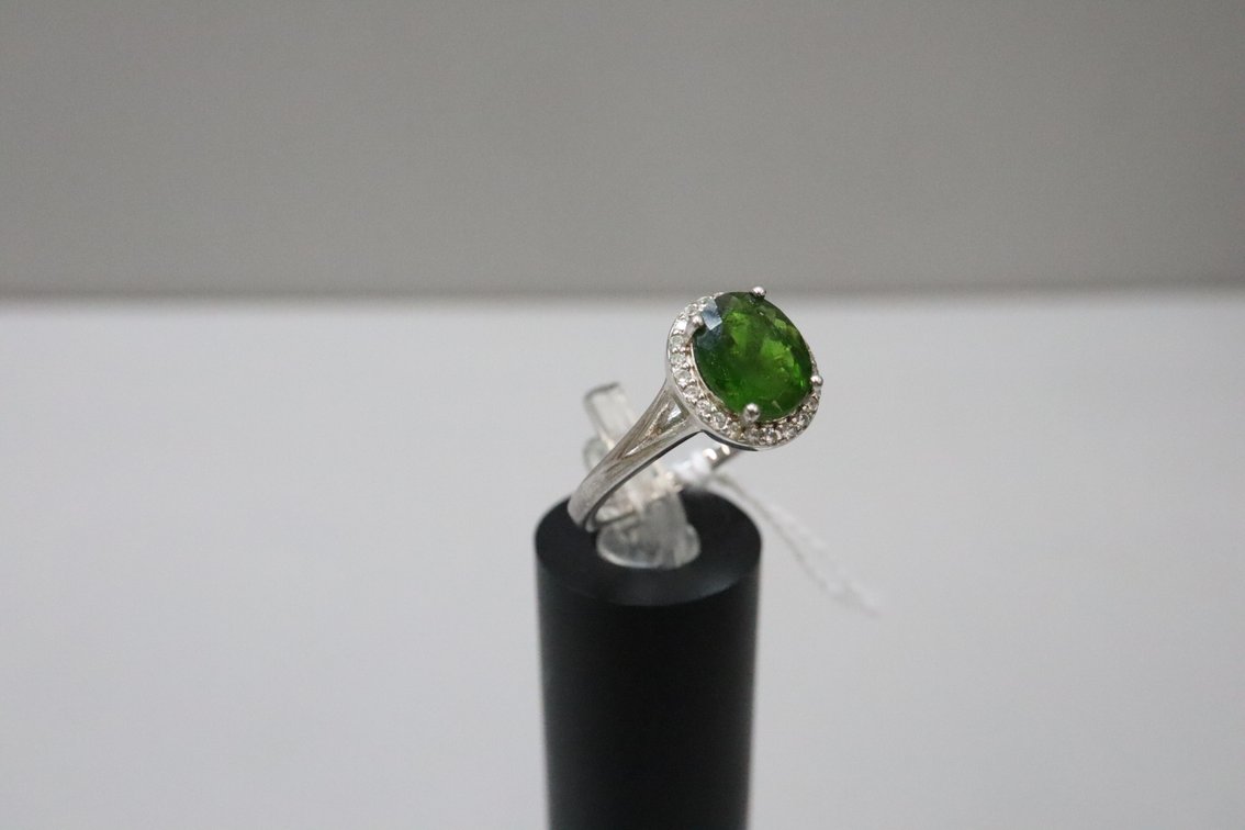 Russian Chrome Diopside Ring