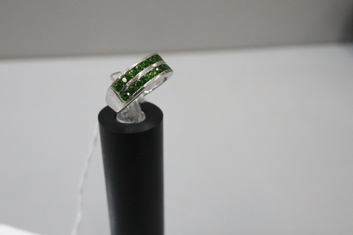 Russian Chrome Diopside Ring