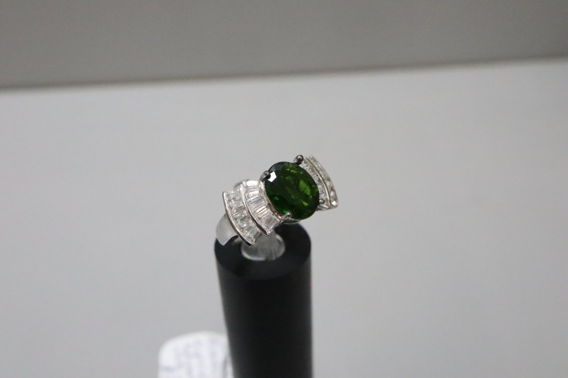 Russian Chrome Diopside Ring