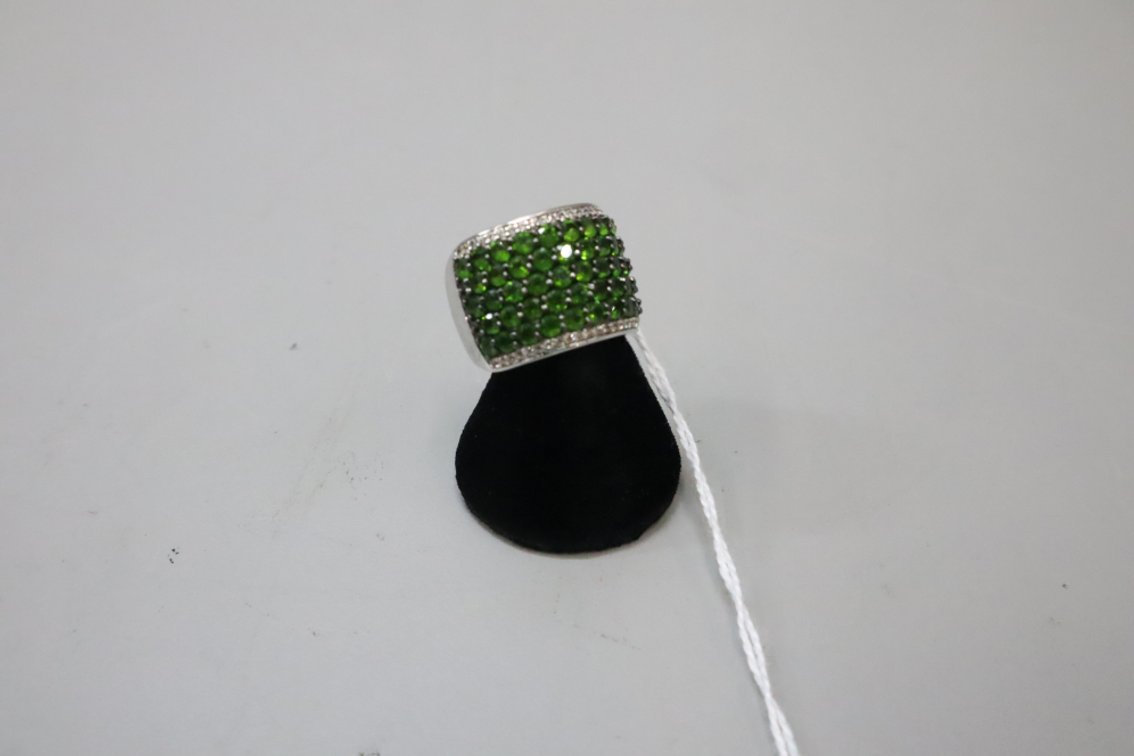 Russian Chrome Diopside Ring