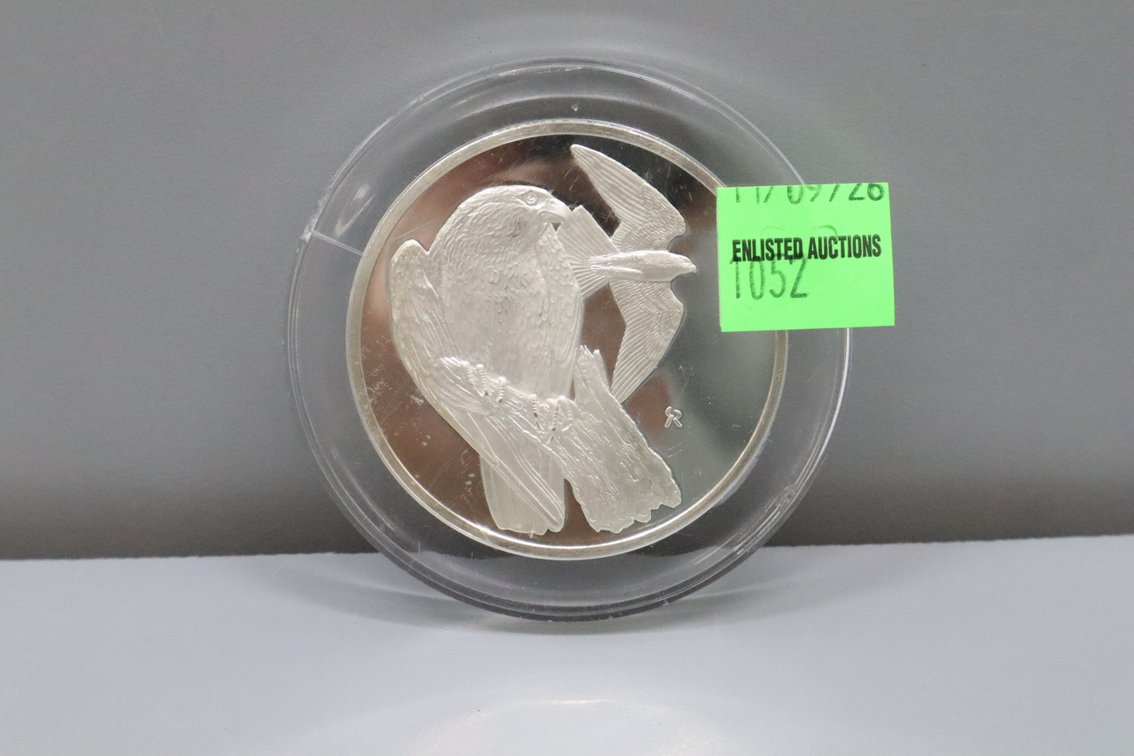 Peregrine Falcon Silver Token