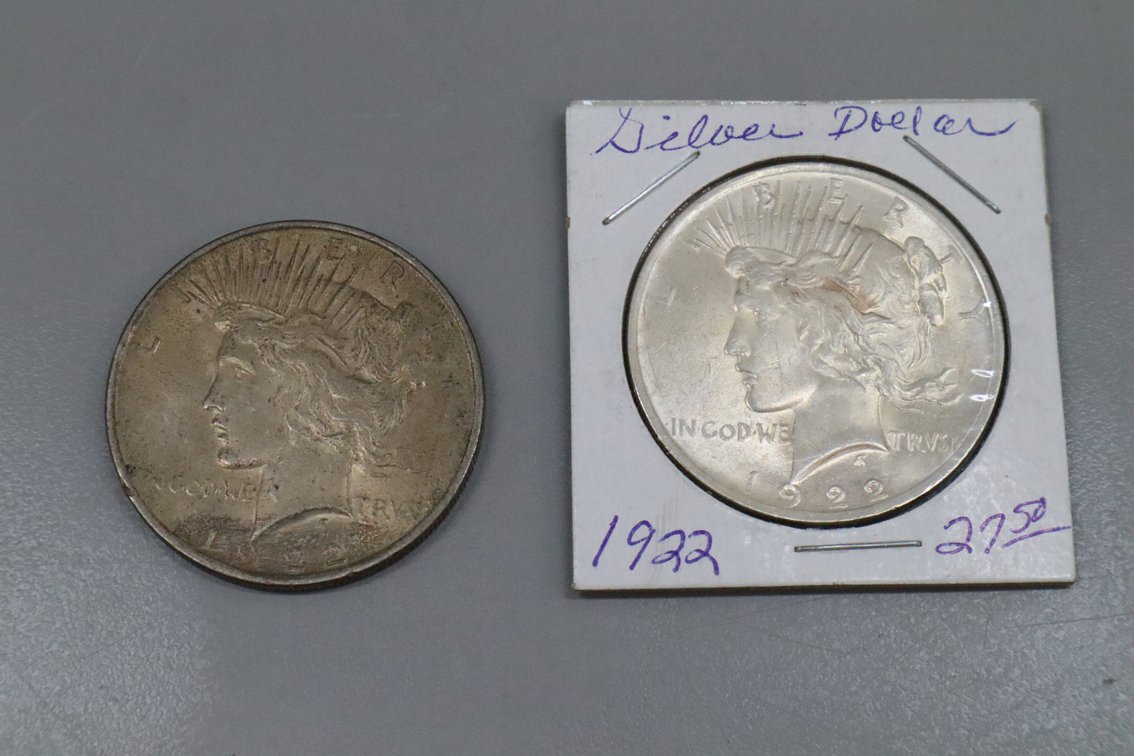 (2) Peace Dollars
