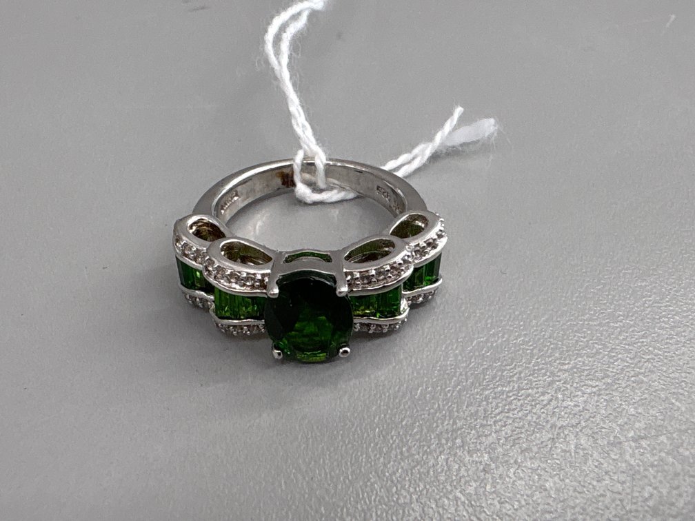 Russian Chrome Diopside Ring