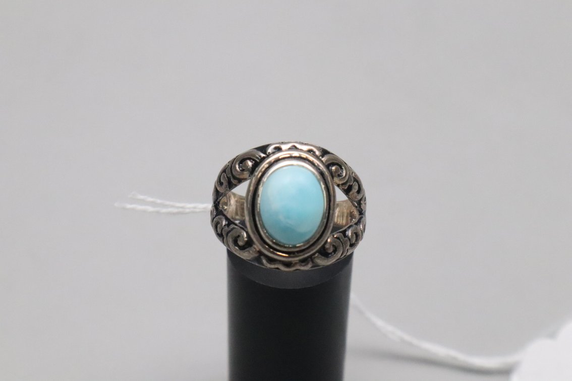 Blue Larimar Ring