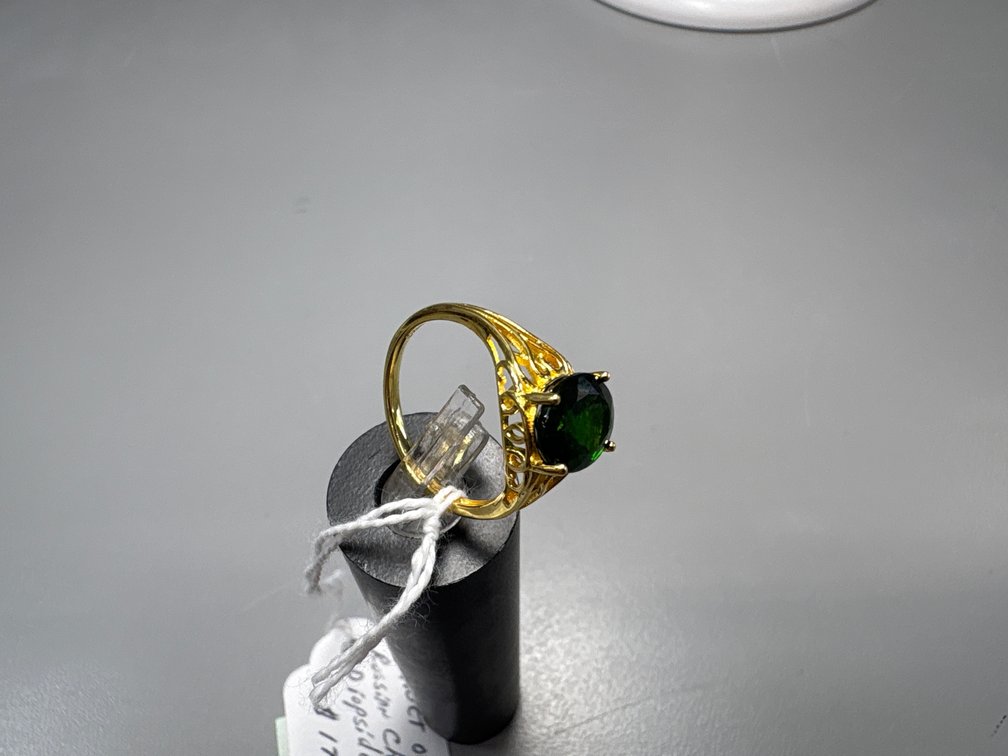 Russian Chrome Diopside Ring