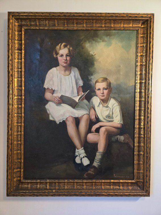 Oil on Canvas Portrait - Fieldman 1931