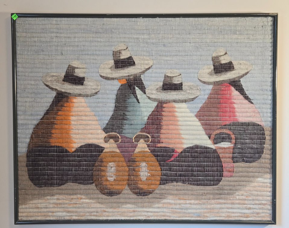Peruvian Folk Art Wool Tapestry