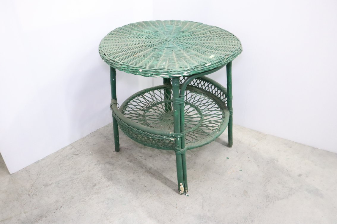 Wicker End Table