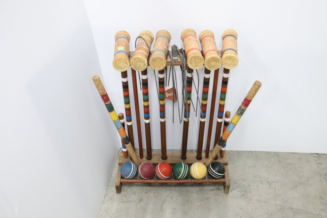 Vintage Croquet Set