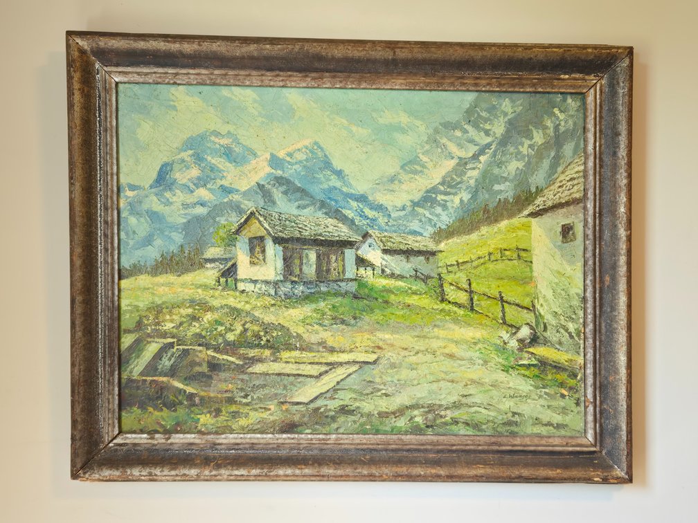 Thick Oil on Canvas Landscape- Signed