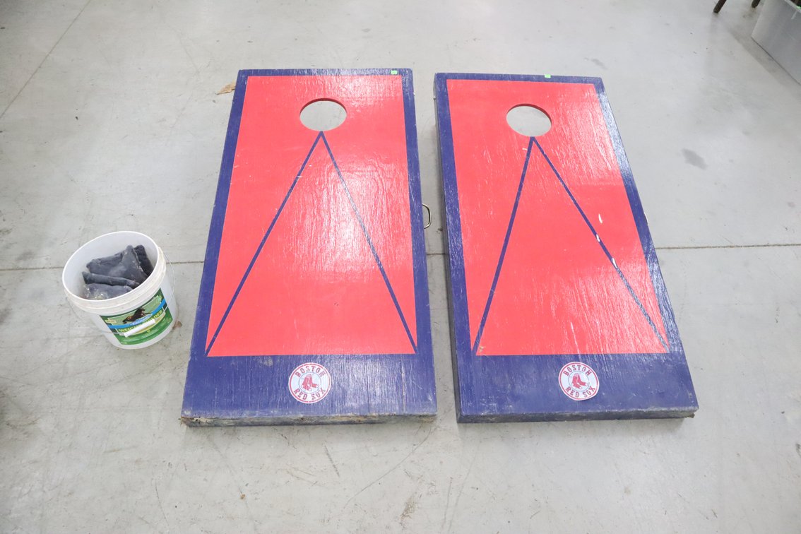 Boston Red Sox Cornhole Boards