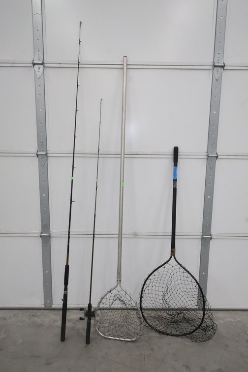 Fishing Nets And Poles