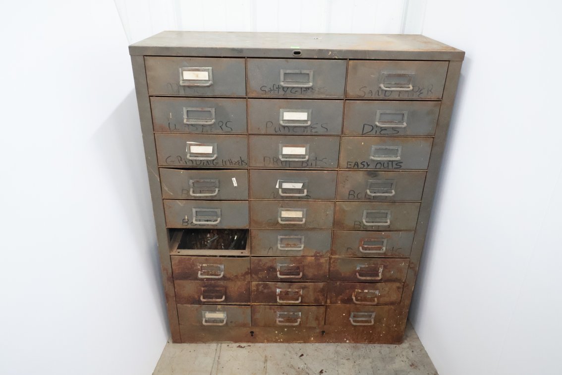 Industrial Steel Hardware Cabinet