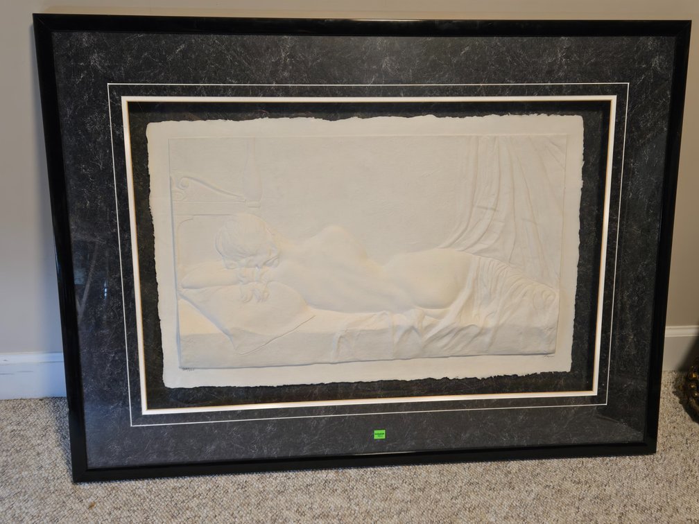 Paper Machè Cast Sculpture in Box Frame