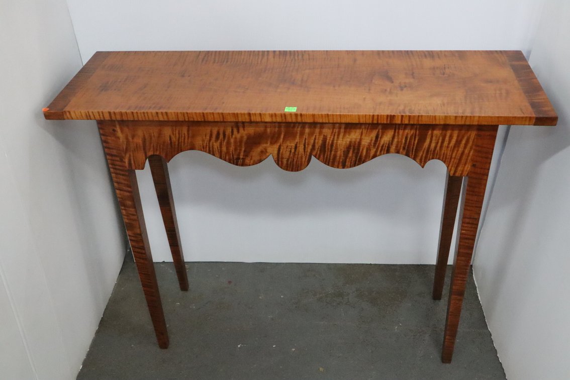 Tiger Maple Hall Table