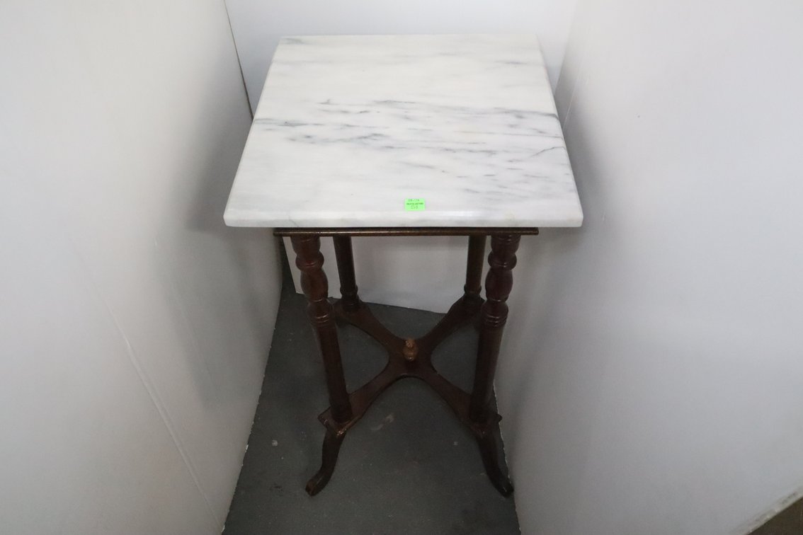 Marble Top Plant Stand