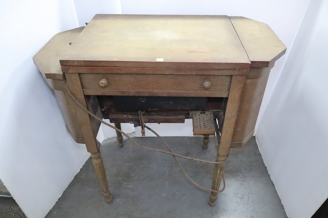 Antique Sewing Machine Cabinet