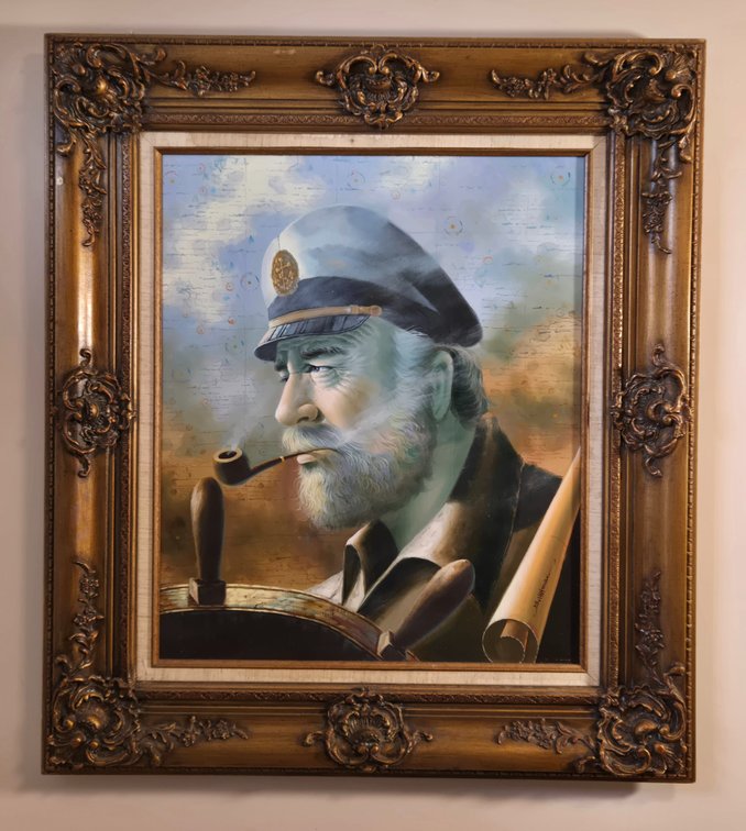 Oil on Canvas Sailor/Captain - Hofman?