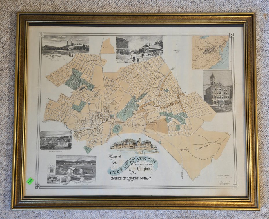 1891 Map of Staunton