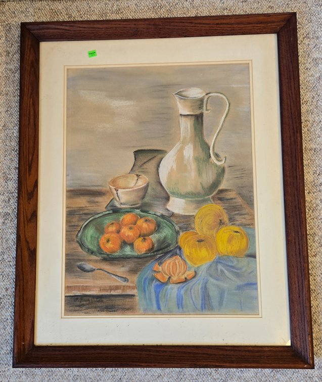 Pastel / Chalk Still Life - Signed