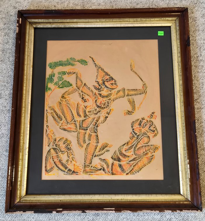 Color Rubbing from Ankgor Wat Temple, Cambodia