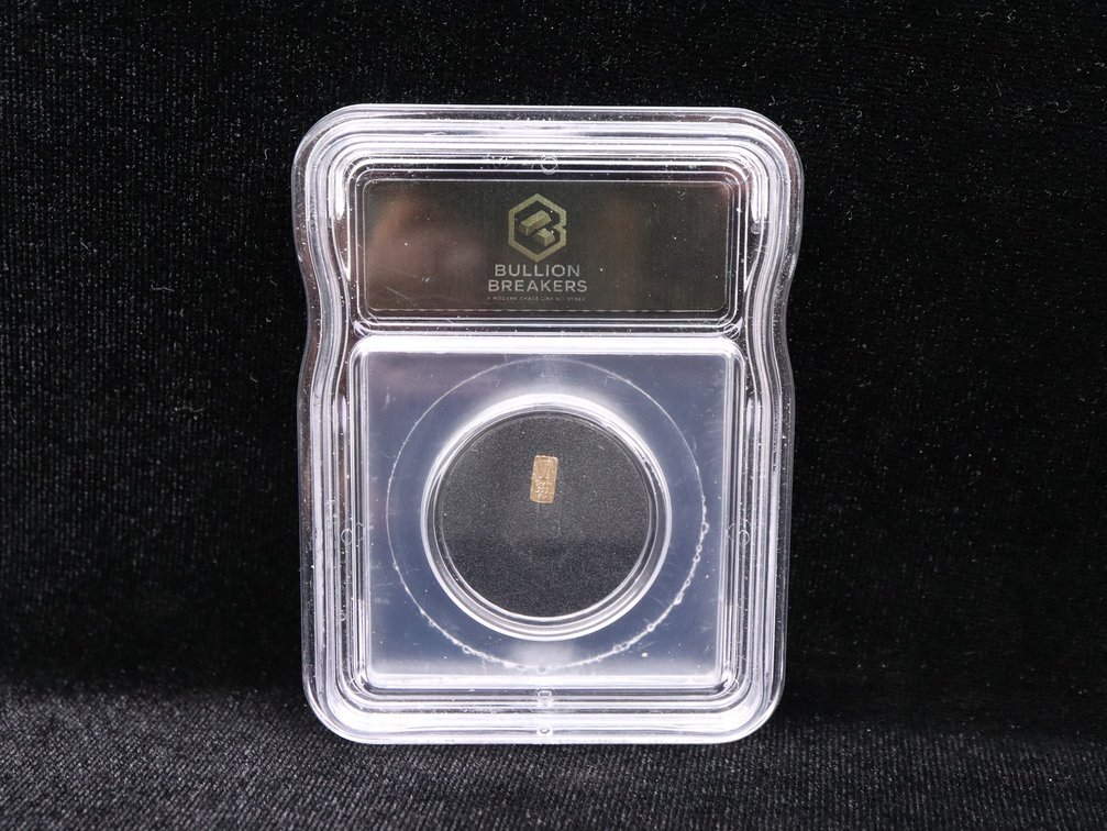 Bullion Breakers 1 Grain .999 Gold Bar ICG Genuine