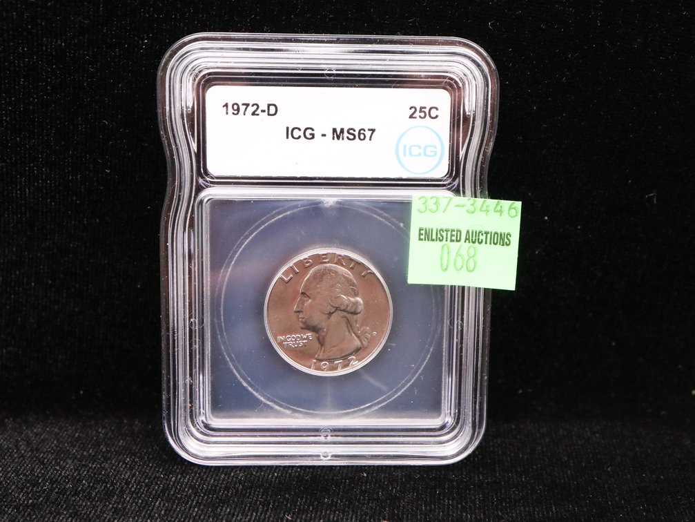 1972-D Washington Quarter ICG MS 67