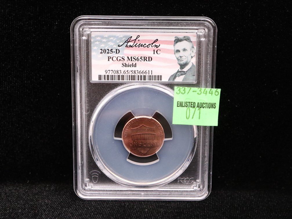 2025-D Lincoln Shield Cent PCGS MS65 RD