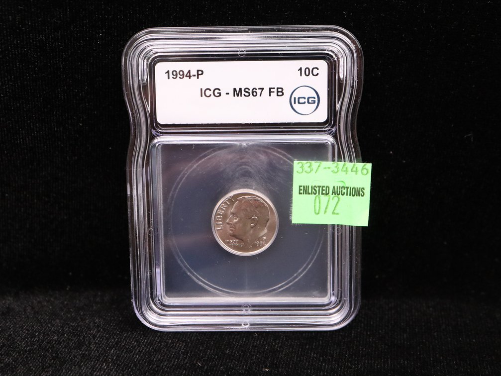 1994-P Roosevelt Dime ICG MS 67 FB