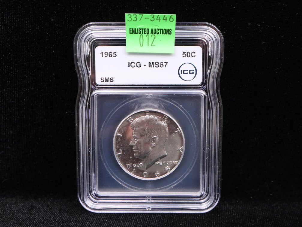 1965 Kennedy Half Dollar ICG MS67 SMS