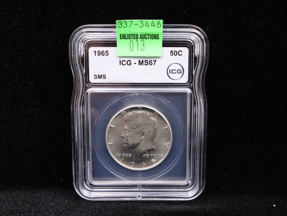 1965 Kennedy Half Dollar ICG MS 67 SMS