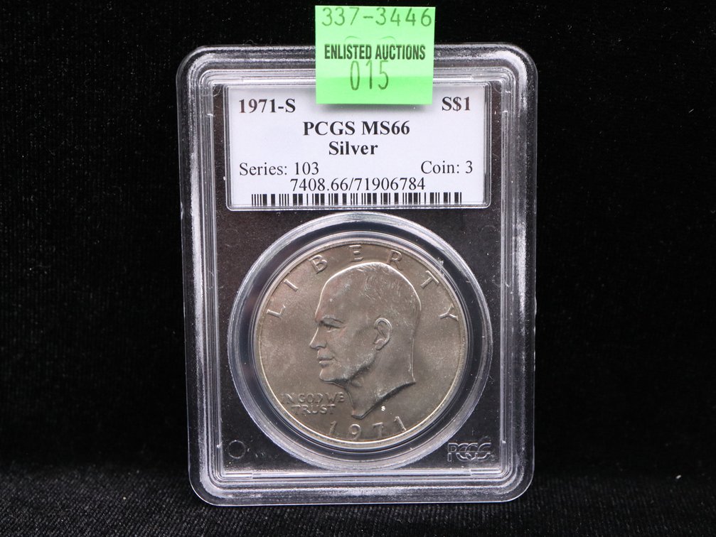 1971-S Eisenhower Silver Dollar PCGS MS 66