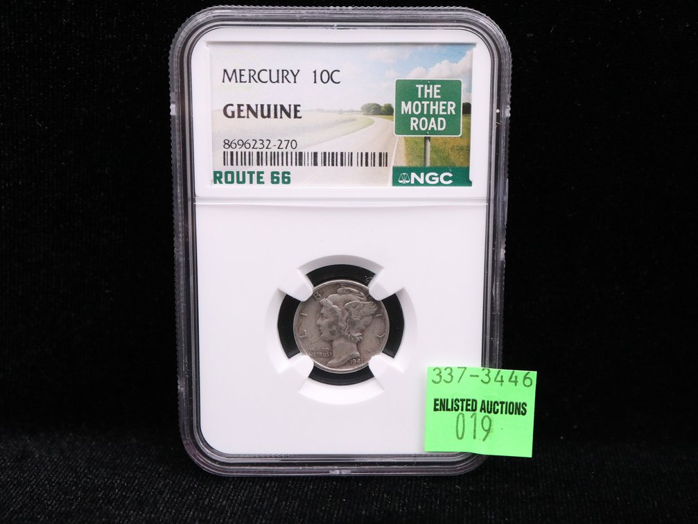 1941 Mercury Dime NGC Genuine