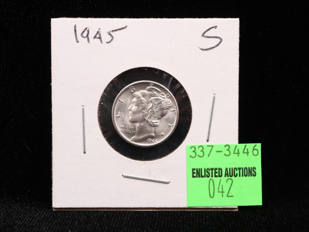 1945-S Mercury Dime