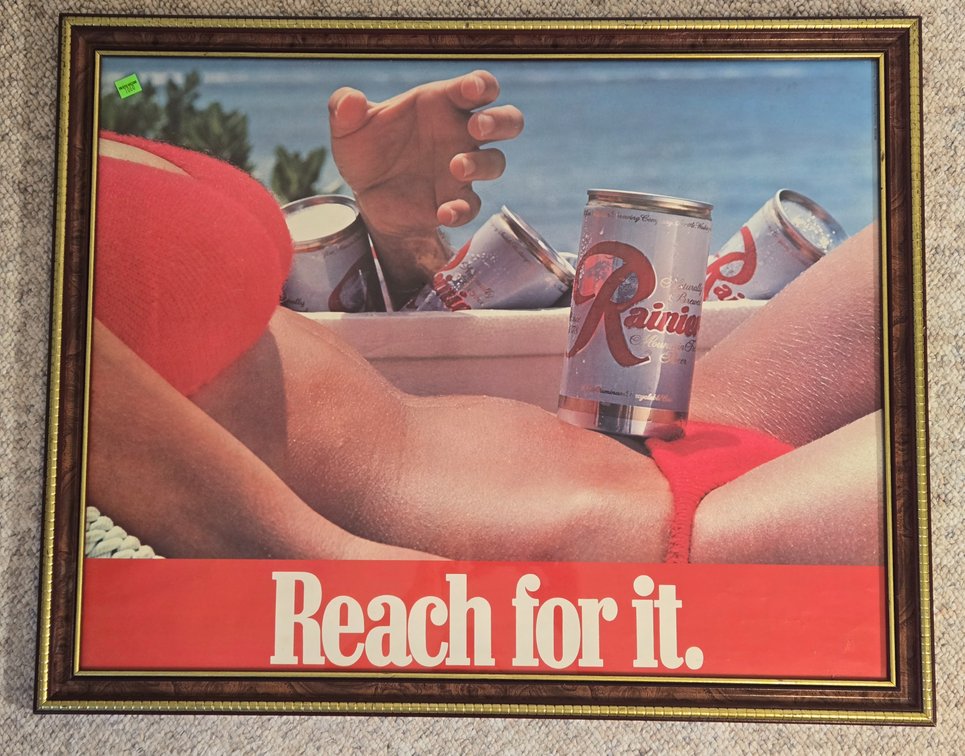 Vintage Rainier Beer Poster