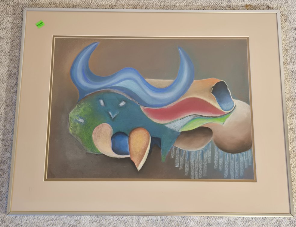 Abstract Chalk Pastel Artwork
