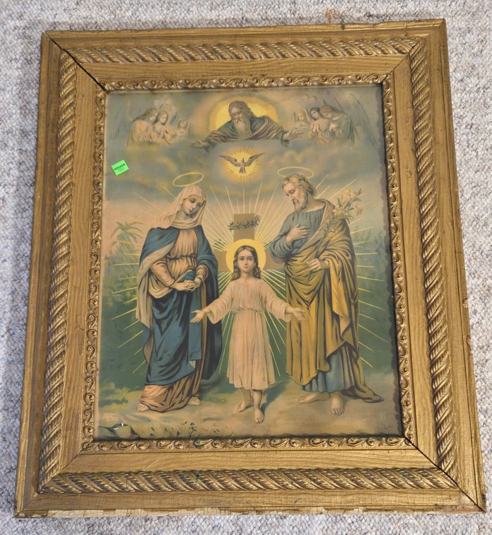 Old Framed "Holy Family" print?