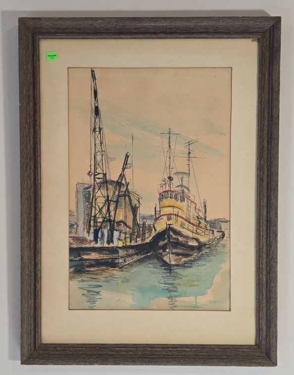 Watercolor Fishing Boats
