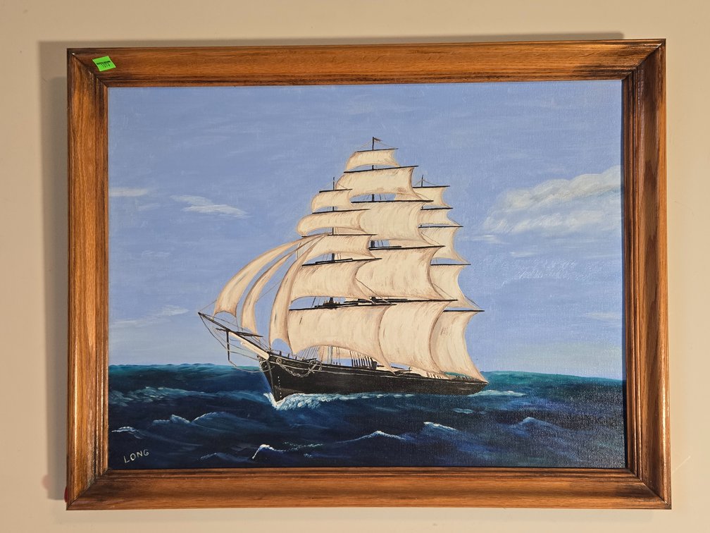Oil on Canvas Board Cutty Sark - Long