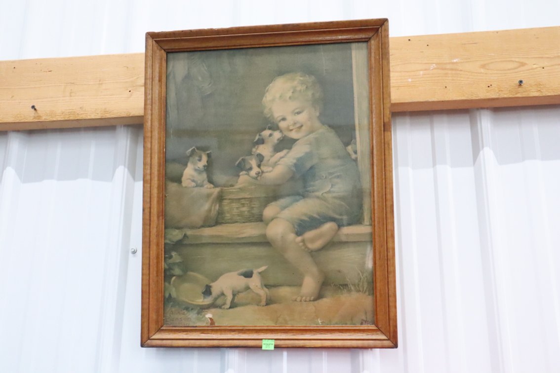 Vintage Print of A Child